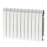 Calorifer din aluminiu Global Vox Extra 600 cu 11 elementi, inaltime interax 600 mm, putere 1914 W, 10 ani garantie